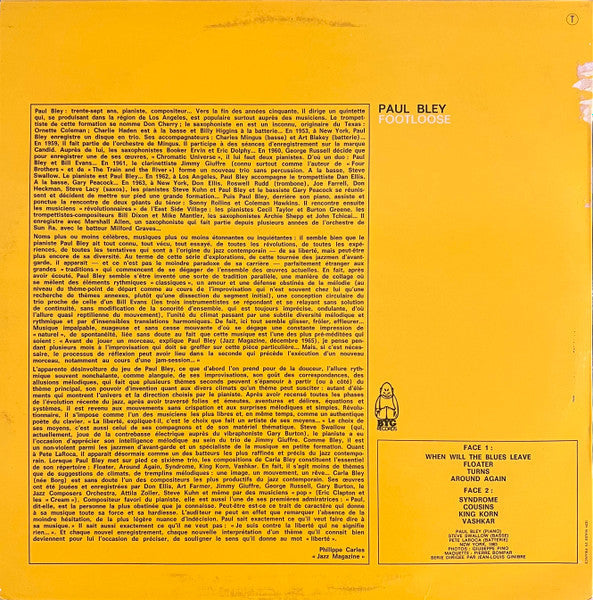 Master Release: Footloose by Paul Bley