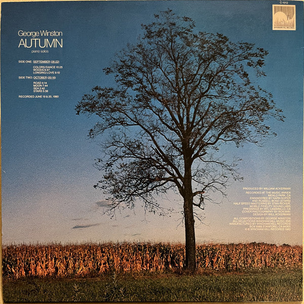 Release: Autumn (Piano Solos)-Vinyl-US-1980-WHS C-1012, C-1012-26400122