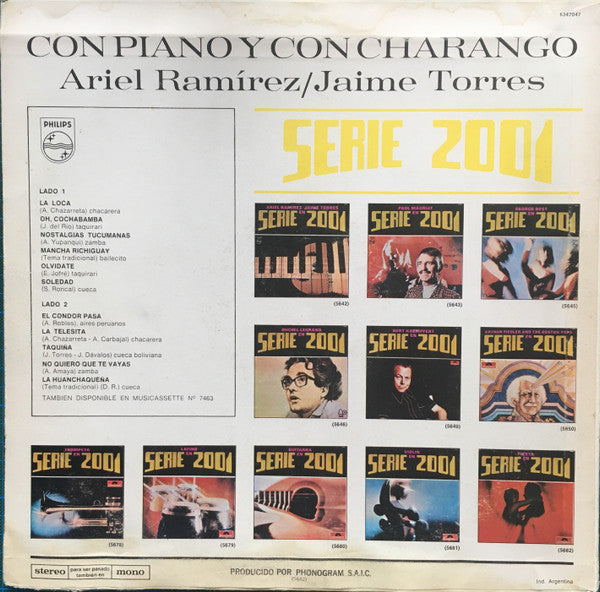 Release: Con Piano Y Con Charango-Vinyl-Argentina-1972-6347047-13027696