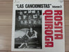 Rosita Quiroga - Las Cancionistas Volumen 3. (Vinyl, LP, Compilation, Mono) Very Good (VG) / Very Good (VG)