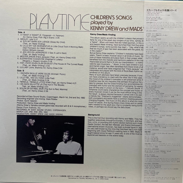 Playtime - Children's Songs Played By Kenny Drew And Mads Vinding
