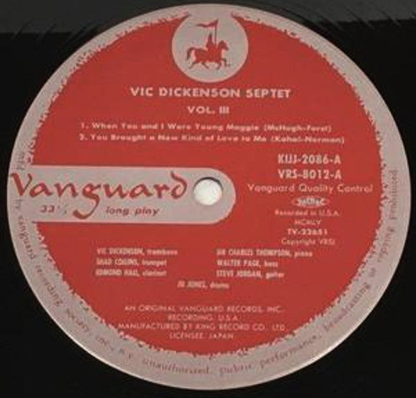 Vic Dickenson Septet, Vol. 3