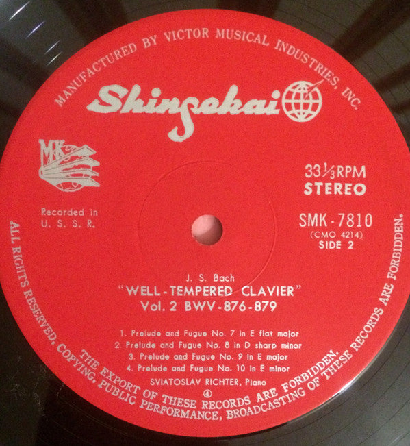 Well-Tempered Clavier Vol.2