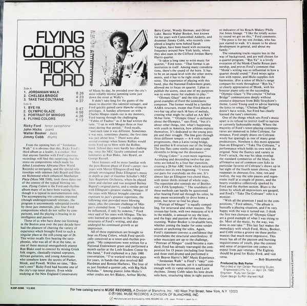 Master Release: Flying Colors by Ricky Ford