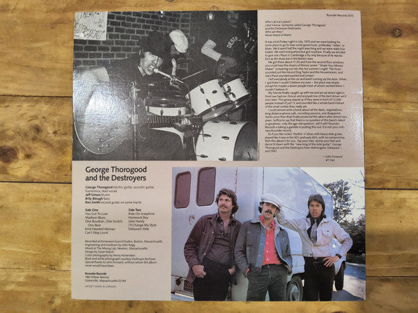Release: George Thorogood And The Destroyers-Vinyl-Canada-1978-R 3013, 3013-15942949