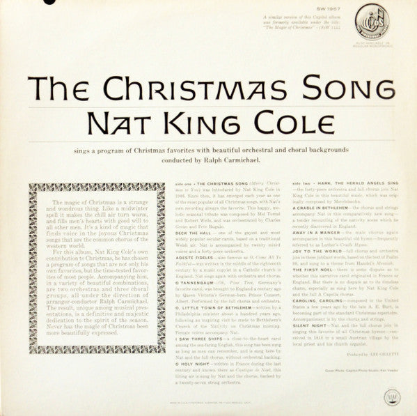 Master Release: The Christmas Song by Nat King Cole