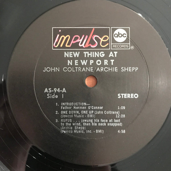 Release: New Thing At Newport-Vinyl-US-1973-AS-94, AS-94, A-94-13431769