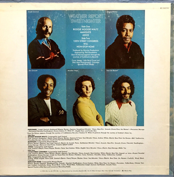 Release: Sweetnighter-Vinyl-US-1973-KC 32210-10629090