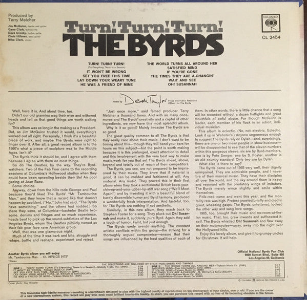 Release: Turn! Turn! Turn!-Vinyl-US-1965-CL 2454-10201140