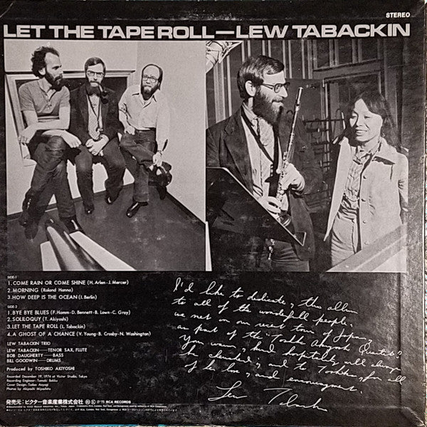 Master Release: Let The Tape Roll by Lew Tabackin