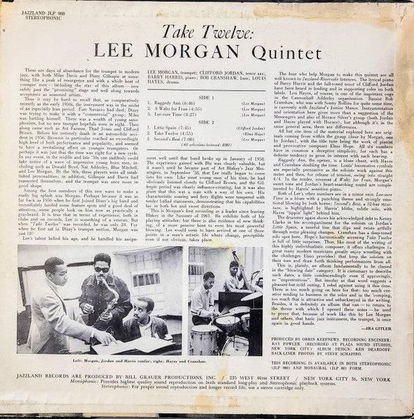 Release: Take Twelve-Vinyl-US-1962-JLP 980-15502743