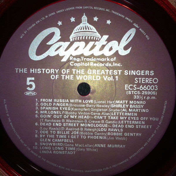 The History Of The Greatest Singers Of The World Vol. 1