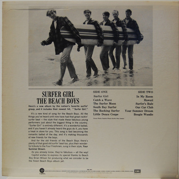 Release: Surfer Girl-Vinyl-US-1976-SM-1981-11214053