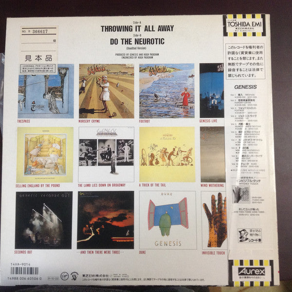 Master Release: Throwing It All Away by Genesis