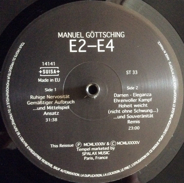 Master Release: E2-E4 by Manuel Göttsching