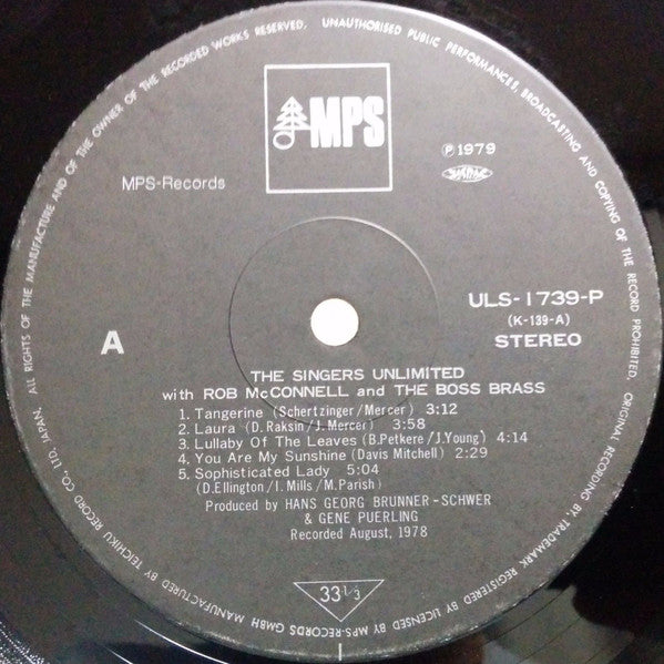 The Singers Unlimited With Rob McConnell And The Boss Brass