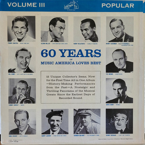 60 Years Of Music America Loves Best -- Popular -- Volume III