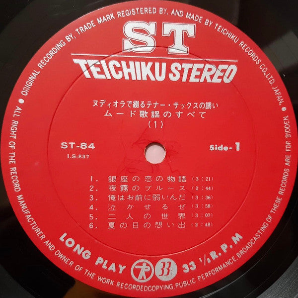Invitation To Tenor Sax In Nudiolla (Moodkayo Album)