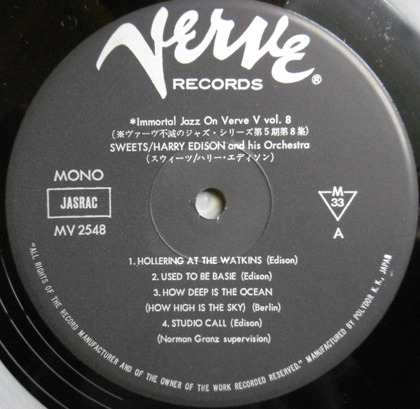 Release: Sweets-Vinyl-Japan-1976-MV 2548-11881056