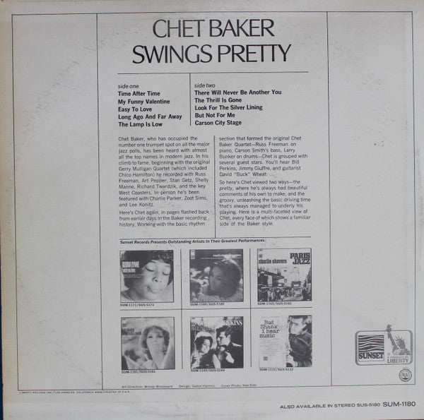 Master Release: Swings Pretty by Chet Baker