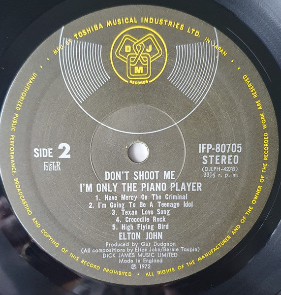 Don't Shoot Me I'm Only The Piano Player