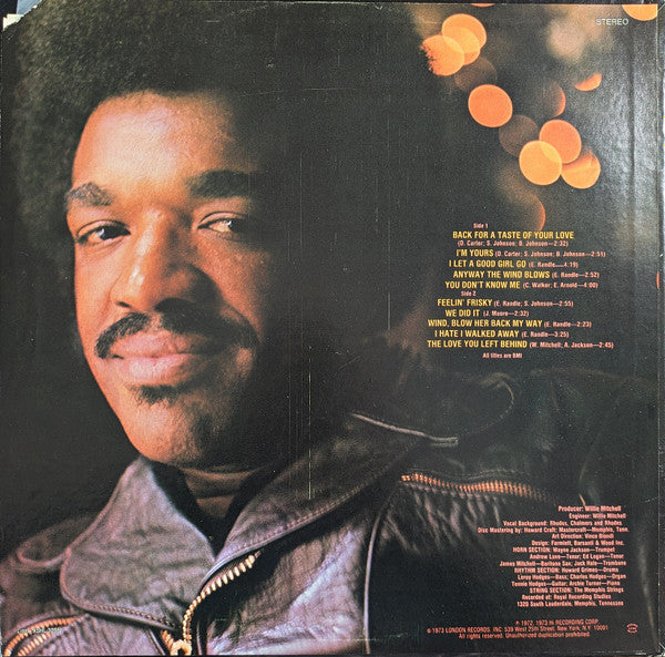 Release: Back For A Taste Of Your Love-Vinyl-US-1973-XSHL 32081-6785657