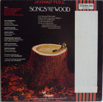 Release: Songs From The Wood-Vinyl-Japan-1977-WWS-80941-8714222