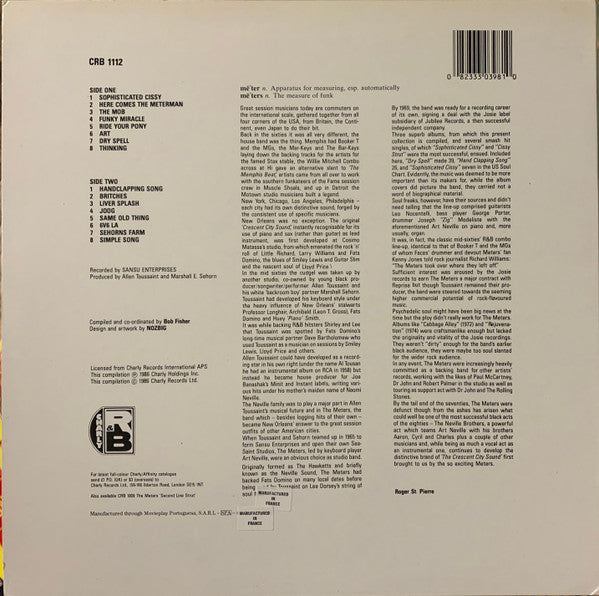 Master Release: Here Come The Metermen by The Meters