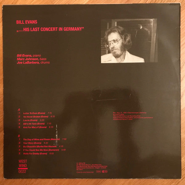 Release: His Last Concert In Germany-Vinyl-Germany-1989-0022-6973950