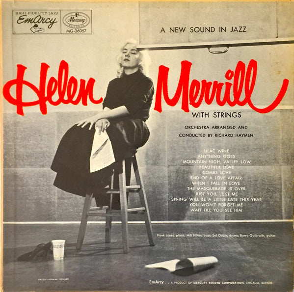Release: Helen Merrill With Strings-Vinyl-US-1955-MG-36057, MG-36057-4009094