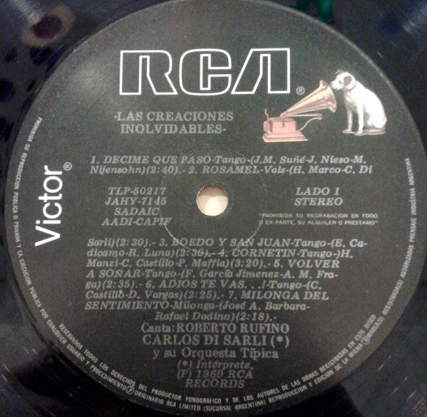 Release: El Maestro Y Yo-Vinyl-Argentina-1960-TLP-50217-7169184