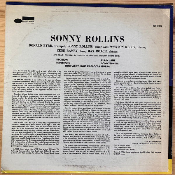 Sonny Rollins Volume 1