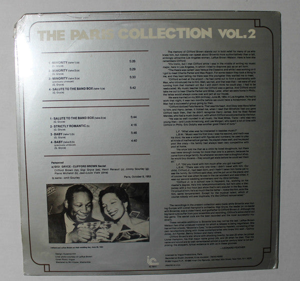 Release: The Complete Paris Collection Vol. 2-Vinyl-US-1980-IC 7011-2868694