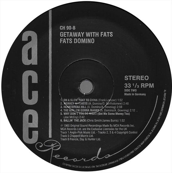Getaway With Fats Domino