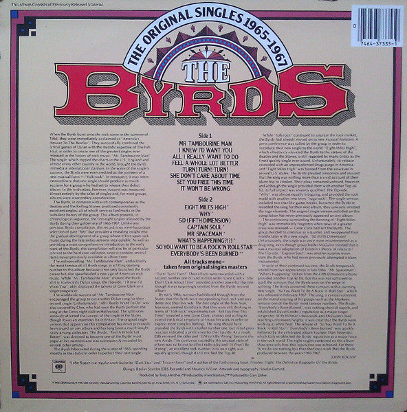 Master Release: The Original Singles 1965-1967 Volume 1 by The Byrds