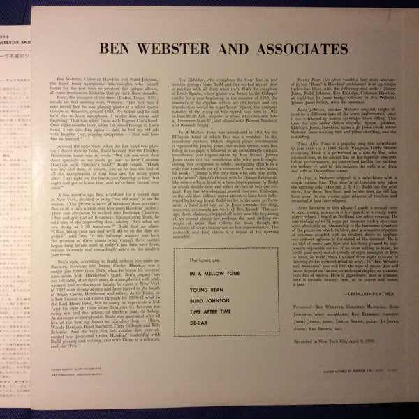 Ben Webster And Associates