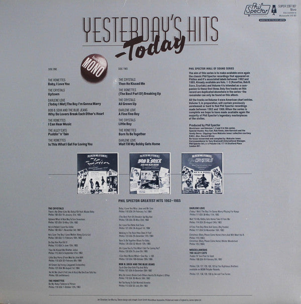 Master Release: Yesterday's Hits Today by Various