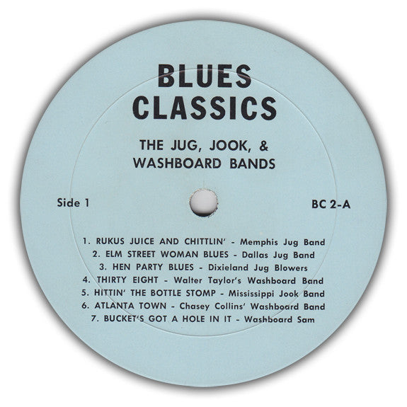 Blues Classics By The Jug, Jook And Washboard Bands