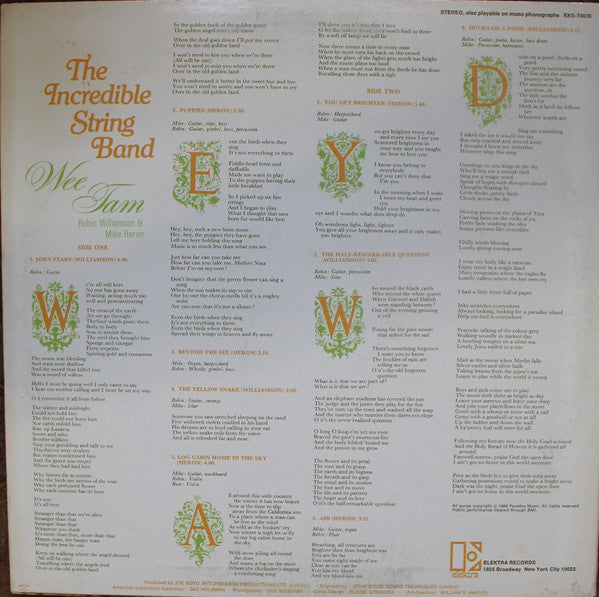 Master Release: Wee Tam by The Incredible String Band
