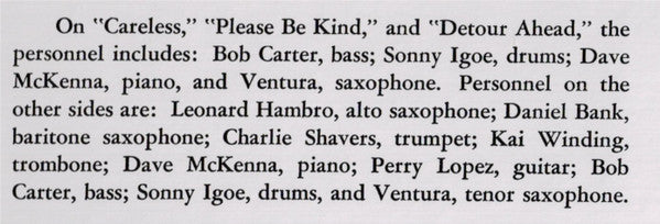 An Evening With Mary Ann McCall And Charlie Ventura