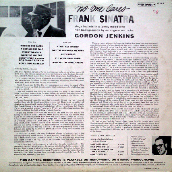 Release: No One Cares-Vinyl-US-1960-W1221, W-1221-3812920