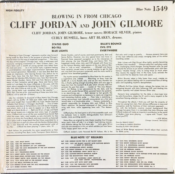 Release: Blowing In From Chicago-Vinyl-US-1972-BLP 1549-7115475