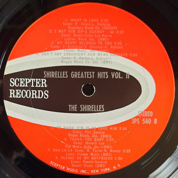 The Shirelles' Greatest Hits Vol II.