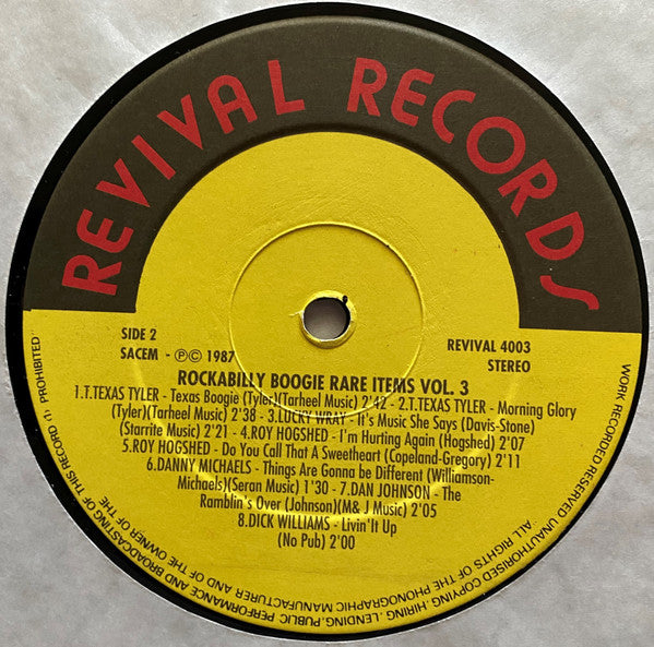 Rockabilly Boogie Rare Items Vol.3