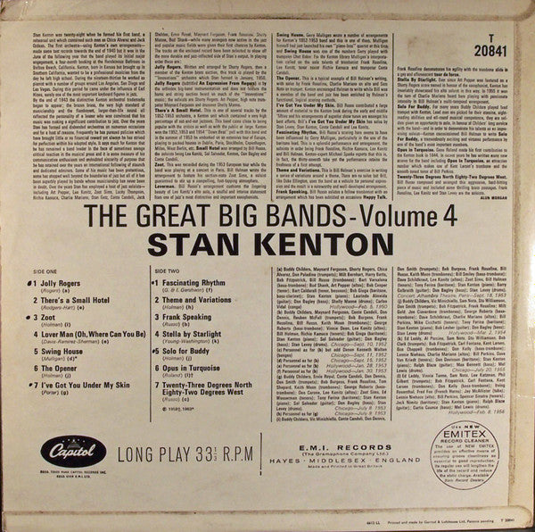 Master Release: The Great Big Bands Vol. 4 by Stan Kenton And His Orchestra