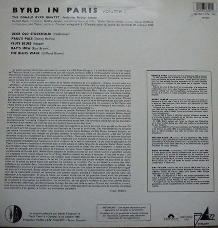 Release: Byrd In Paris-Vinyl-France-1987-833 394-1-4175532