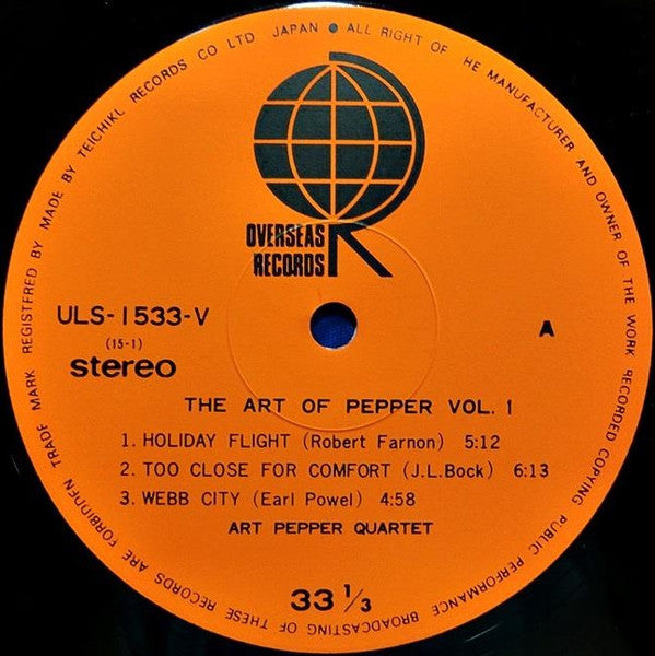 The Art Of Pepper Vol. 1