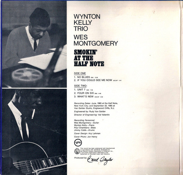 Release: Smokin' At The Half Note-Vinyl-US-1965-V6-8633, V /V6-8633-7914256