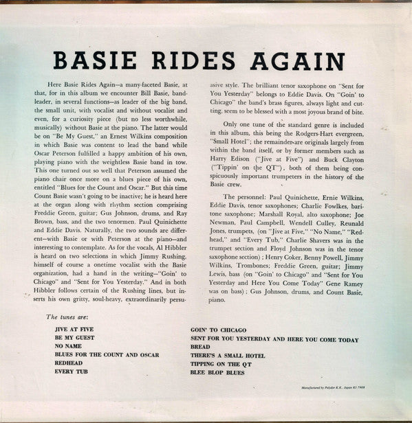 Basie Rides Again