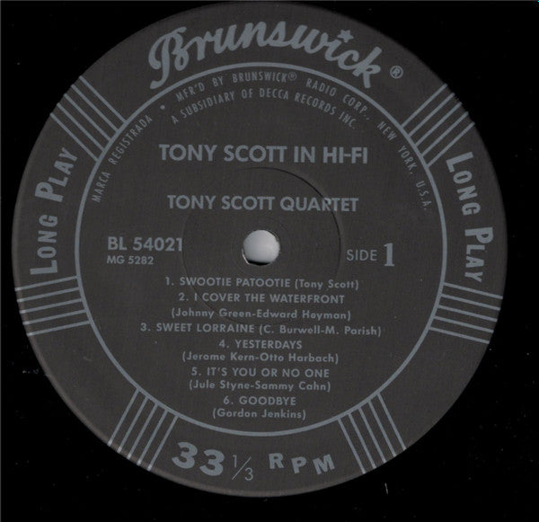 Tony Scott In Hi-Fi